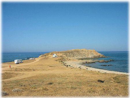 Descrizione sulla spiaggia di Capo Pecora.